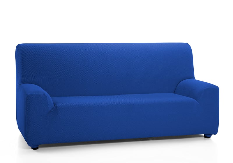 Elastický poťah na pohovku Martina Home Tunis pre 2 osoby v elektrickej modrej farbe z pružnej tkaniny