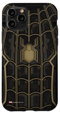 Čierne-zlaté puzdro na iPhone 11 Pro s motívom Marvel Spider-Man: Bez domova 1