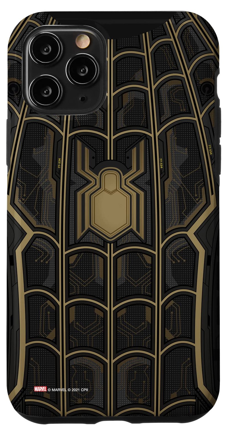 Čierne-zlaté puzdro na iPhone 11 Pro s motívom Marvel Spider-Man: Bez domova