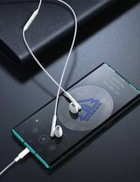 MAS CARNEY WH6 Vezetékes Fülhallgató, In-Ear Fejhallgató Sztereó Hanggal, Kompatibilis Samsung Galaxy, Huawei, Honor, iPad - Fekete/Fehér (2 7