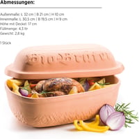 MÄSER 934115 Organic kerámia fazék fedővel 4,5 literes sütőedény 3