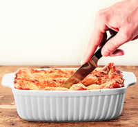 Set 2 Tăvi de Copt din Ceramică MÄSER Kitchen Time, Forme Dreptunghiulare pentru Lasagna, 33x24x8 cm și 25,5x16x7 cm, Alb 6