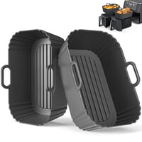 Masgarlan silikónová vložka do fritézy Airfryer 2 ks pre Ninja Dual Zone AF400EU AF300EU COSORI Russell Hobbs teplovzdušné fritézy do košíka 7,6 l 8 l 8,5 l 9 l 9,5 l 1