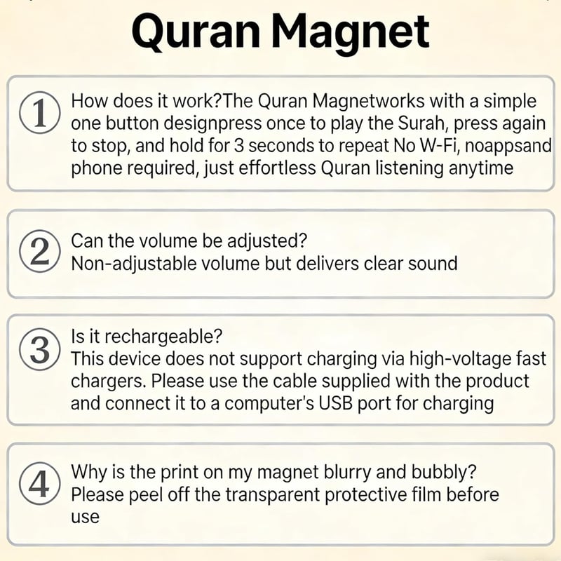 Mason Life Kaaba Ajtó Hűtőmágnes Surah Hanglejátszóval USB-C Töltéssel