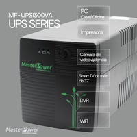 Master U-Power 1300VA szünetmentes tápegység 720W, 4 Schuko aljzat - 1300 VA 3
