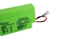 Acumulator AGM Master U-Power 12V 0,8Ah, baterie cu plumb VRLA, ermetică și fără întreținere, cu conector AMP cu 2 pini de 3,96 mm, pentru sisteme de alarmă și sisteme de rezervă. 5