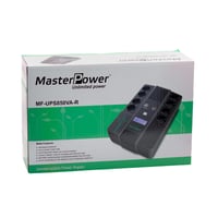 UPS Master U-Power 850VA, 480W, afișaj LCD, 8 prize Schuko, USB, RJ45 5