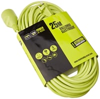 Prelungitor Masterplug Pro-XT 25 m, 16A 3000W, Prelungitor de șantier pentru exterior IP44, 2G 1,5mm², Verde 1