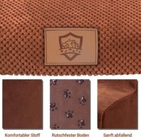 MASTERTOP kutyalépcső 3 lépcsős sűrű szivacsból kanapéhoz és kihúzható ágyhoz hordozható levehető mosható szőrrollerrel 4