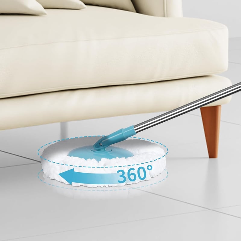Masthome Pedálos Vödör Nyolckoronás Moppal és 360° Forgatható Centrifugával