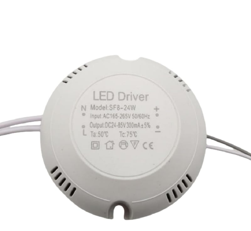MASUNN LED Tápegység 8-24W Mennyezeti Lámpákhoz, AC165V-265V Kompatibilis, Kompakt Méretű Meghajtó, CE Tanúsított
