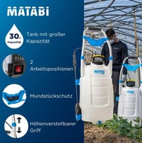 Pulverizator electric pe roți Matabi 30LTCS - rezervor de 30 litri - baterie 18V - presiune 5,5 bari 2