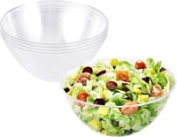 MATANA 5 darabos fehér nagy eldobható műanyag tálka szett 3000ml 1