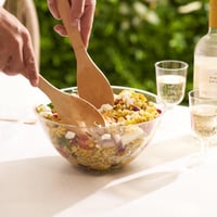 MATANA 5 darabos fehér nagy eldobható műanyag tálka szett 3000ml 8