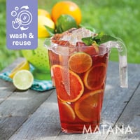 Matana 6 db-os 1,5 literes erős műanyag kancsó szett - Koktél kiöntő partikra, rendezvényekre - Többször használható italadagoló 4