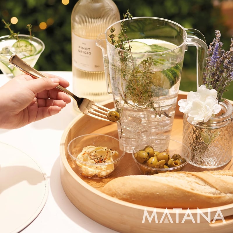 Matana 6 db-os 1,5 literes erős műanyag kancsó szett - Koktél kiöntő partikra, rendezvényekre - Többször használható italadagoló