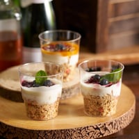 MATANA Átlátszó Műanyag Desszertpohár Szett (48db, 220ml) - Strapabíró, Újrahasználható Tálkák Előételekhez, Pudingokhoz, Mousse-hoz, Parfék 6
