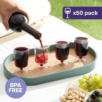 MATANA Elegáns Műanyag Borospohár Szett 50db, 200ml - Átlátszó, Törhetetlen - Újrahasznosítható - Partikra, Rendezvényekre, Piknikekre

AI:  5
