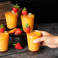 MATANA Prémium Átlátszó Műanyag Pohár Arany Csillámmal 50db (280ml) - Újrahasználható Poharak Italokhoz, Esküvőre, Partikra 5