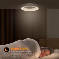 Matane LED mennyezeti lámpa RGB színváltó távirányítóval 36W dimmelhető 6