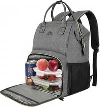 MATEIN 15.6" Laptop Hátizsák Hűtőtáskával, USB Töltőporttal, Vízálló Munka Hátizsák Szürke 1