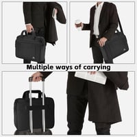 MATEIN 15,6" Üzleti Laptop Táska - Vízálló Nylon Válltáska Notebookhoz, Tablethez - Unisex Többrekeszes Hordozható Számítógép Tok Lopásgátló 9