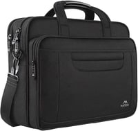 MATEIN 15,6" Üzleti Laptop Táska - Vízálló Nylon Válltáska Notebookhoz, Tablethez - Unisex Többrekeszes Hordozható Számítógép Tok Lopásgátló 1