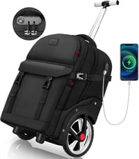 MATEIN 17.3" gurulós hátizsák 50L USB töltővel vízálló utazási táska 9