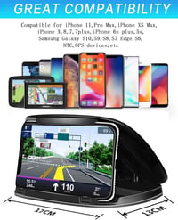 Suport Auto pentru Telefon MATEIN pe Bord, Suport Antiderapant pentru Smartphone, pentru Dispozitive de 3-6,8 Inchi, iPhone, Samsung, Huawei, Negru 6