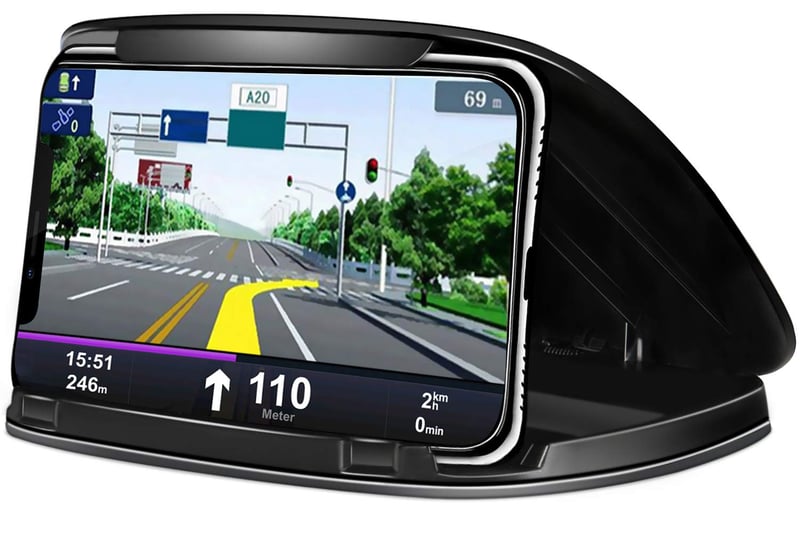 Suport Auto pentru Telefon MATEIN pe Bord, Suport Antiderapant pentru Smartphone, pentru Dispozitive de 3-6,8 Inchi, iPhone, Samsung, Huawei, Negru