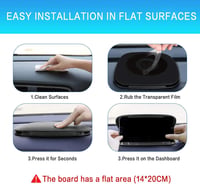 Suport Auto pentru Telefon MATEIN pe Bord, Suport Antiderapant pentru Smartphone, pentru Dispozitive de 3-6,8 Inchi, iPhone, Samsung, Huawei, Negru 3