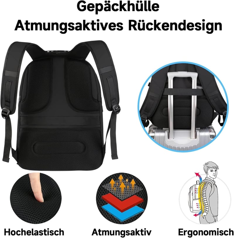 MATEIN Laptop Hátizsák Férfi Iskolai Backpack Fiúk Tinédzserek