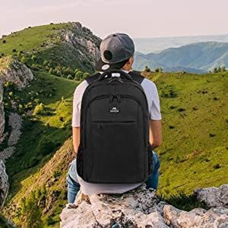 MATEIN Nagy Kapacitású Laptop Hátizsák 17,3" - USB Töltőporttal, Lopásgátló, Vízálló Üzleti Utazó Táska Diákoknak és Munkához, Fekete - 17.3 inch, Black
