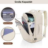 MATEIN Utazási Hátizsák Kézipoggyász Beige Üzleti Repülőgép 6