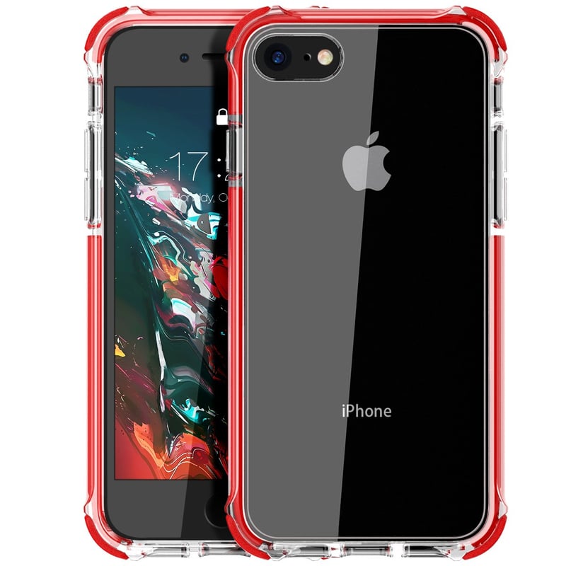 Nárazuvzdorný kryt MATEPROX Shield Series pre iPhone SE/7/8 – červený
