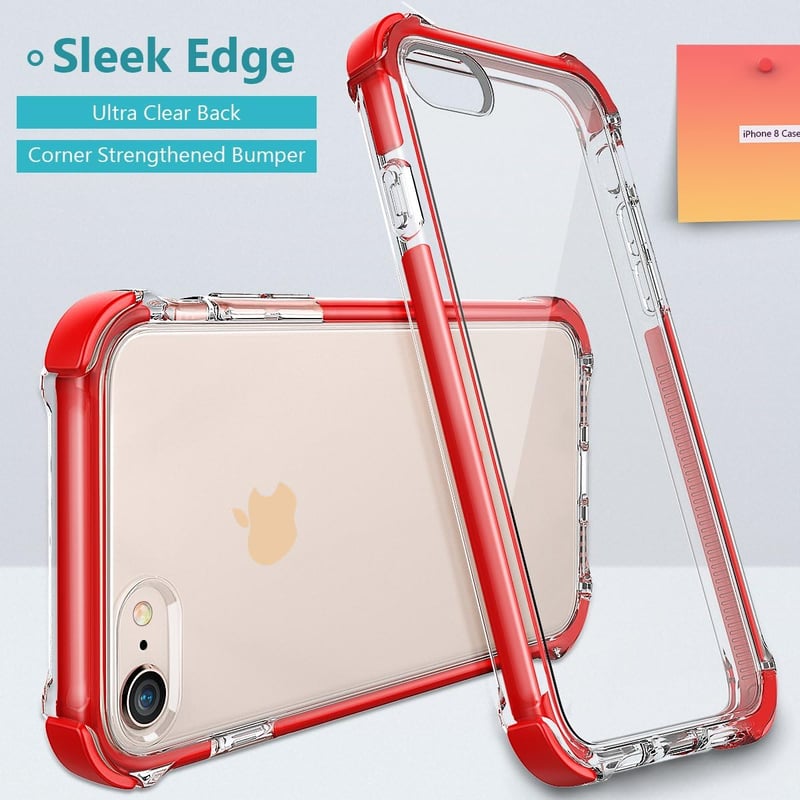 MATEPROX Shield Series iPhone SE/7/8 Ütésálló Védőtok Piros - red