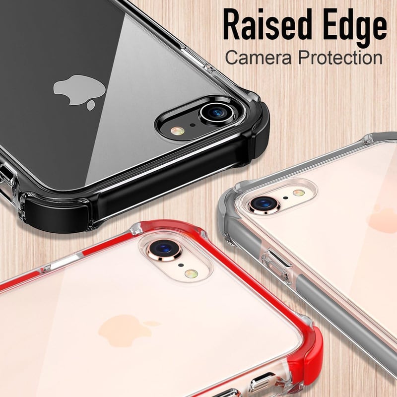 MATEPROX Shield Series iPhone SE/7/8 Ütésálló Védőtok Piros - red