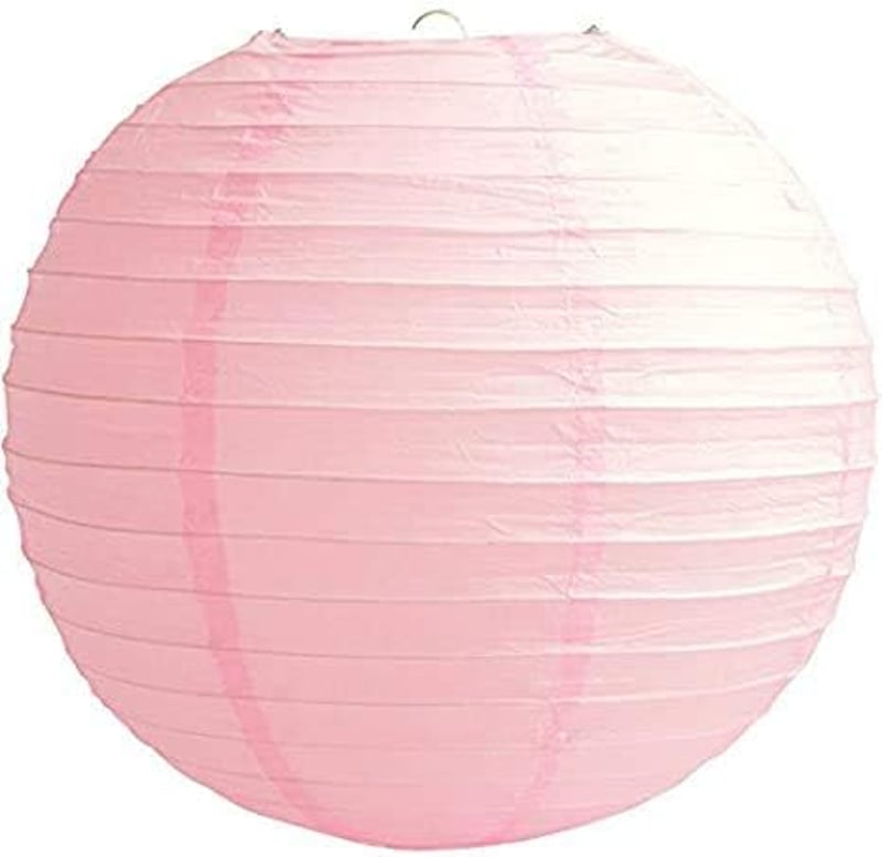 Matissa Papír Lampion Kerek Lámpaernyő Esküvőhöz Születésnapra 20cm Babyrózsaszín