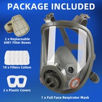 Mască completă de protecție respiratorie Matlarn 6800 cu filtru, mască de gaze reutilizabilă pentru vopsit, șlefuire, substanțe chimice și particule fine de praf 5
