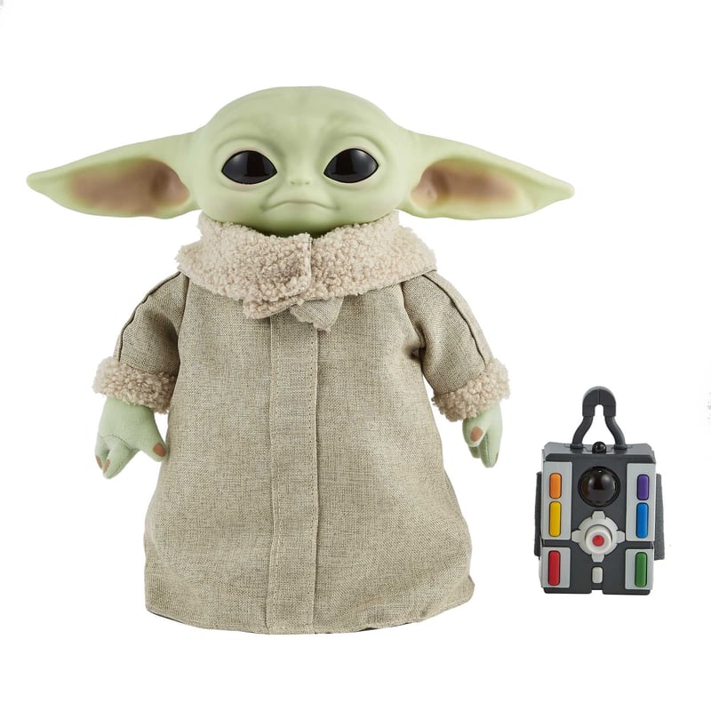 Plyšová hračka Mattel Disney Star Wars The Child Baby Yoda so zvukom a pohybom, 28 cm – Interaktívna hračka zo seriálu The Mandalorian, od 3 rokov, GWD87