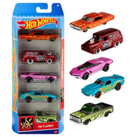 Set 5 mașinuțe Mattel Hot Wheels DJG23, modele asortate pentru colecționari 1
