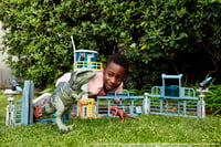 Figurină Dinozaur Mattel Jurassic World Dominion Giganotosaurus - Mandibulă Mobilă, Sunete de Răgnet și Funcție AR, de la 4 ani, GYW86 2