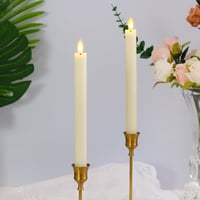 Mavandes LED gyertya távirányítóval, időzítővel, 25cm, 4db szett, meleg fény - 25 Cm-ivory-4 2