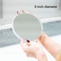 Oglindă cosmetică și de machiaj cu mărire Mavoro de 15 cm, cu 3 ventuze puternice, mărire 15X, oglindă portabilă de călătorie 5