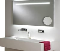 Oglindă cosmetică și de machiaj cu mărire Mavoro de 15 cm, cu 3 ventuze puternice, mărire 15X, oglindă portabilă de călătorie 7