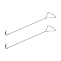 MaxAwe Set kuka za podizanje poklopaca kanalizacijskih rešetki od nehrđajućeg čelika - 2 komada alata za otvaranje poklopaca slivnika od 60 cm za podizanje poklopaca šahtova 1