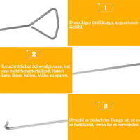 MaxAwe Rozsdamentes Acél Csatornatető Emelő Kampó Szett - 2 db 60 cm-es Víznyelő Fedél Nyitó Eszköz Aknafedél Emelőhöz

AI: I've created a H 3