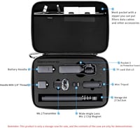 MAXCAM DJI Osmo Pocket 3 táska fekete szervezővel és nagy tárolóval 3