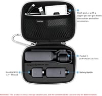 Husă de transport MAXCAM pentru camera DJI Osmo Pocket 3, geantă de protecție compatibilă pentru călătorii 2