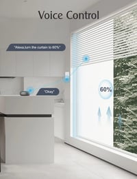 Maxcio WiFi Redőnykapcsoló 4 db - Alexa és Google Home Kompatibilis, Százalékos Vezérlés, Időzítő, Hangvezérlés, Okosotthon Redőnyvezérlő 4